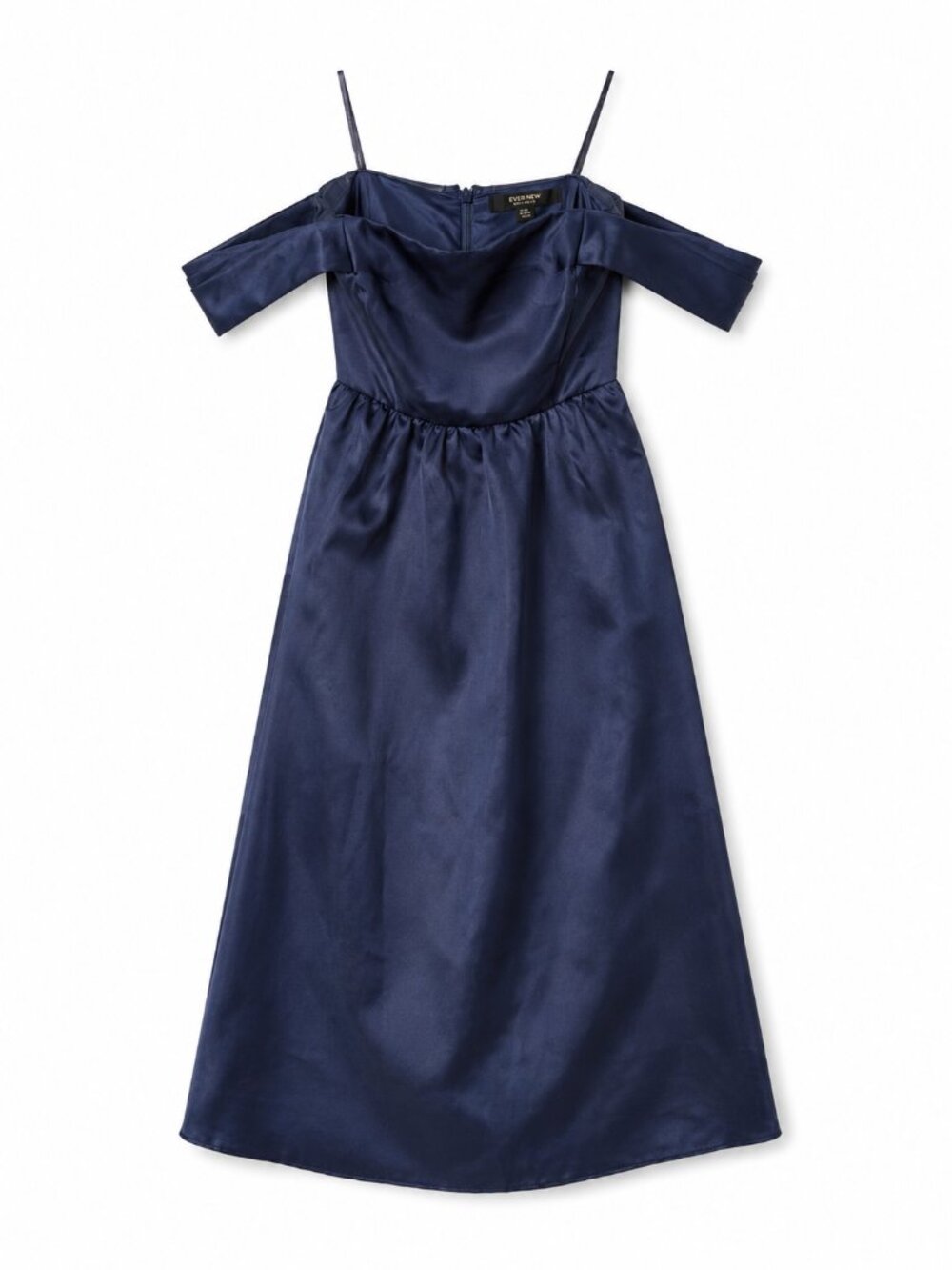 Ever New Emilia Off Shoulder Prom Dress | Size US 2 | Navy Blue